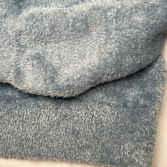 Soft Blue Zip-Up Hoodie - Picture 3 of 5